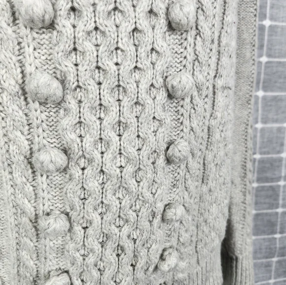 J. Crew Popcorn cable-knit sweater - Picture 3 of 7